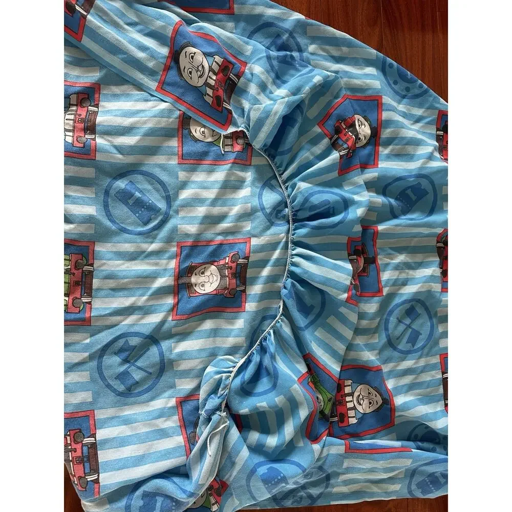 Vintage 2001 Thomas The Train Twin Comforter Bed Set - Pillowcase Fitted & Flat